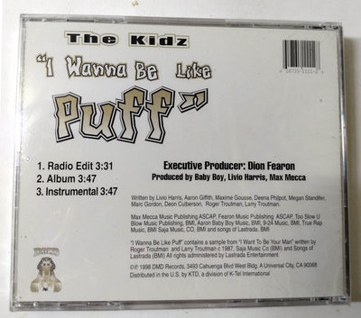 The Kidz I Wanna Be Like Puff Hip Hop Single CD DMD 1998 - TulipStuff