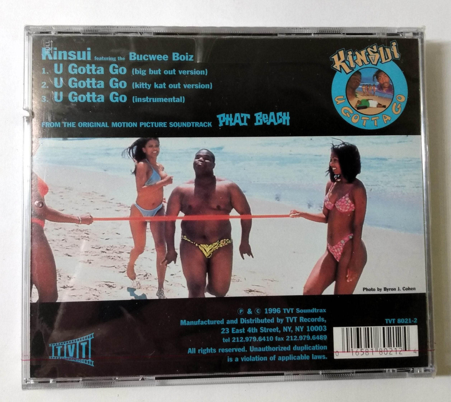 Kinsui Featuring The Bucwee Boiz U Gotta Go Single CD Phat Beach 1996 - TulipStuff