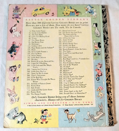 Walt Disney's Lady Little Golden Book (from Lady and the Tramp) 1954 - TulipStuff
