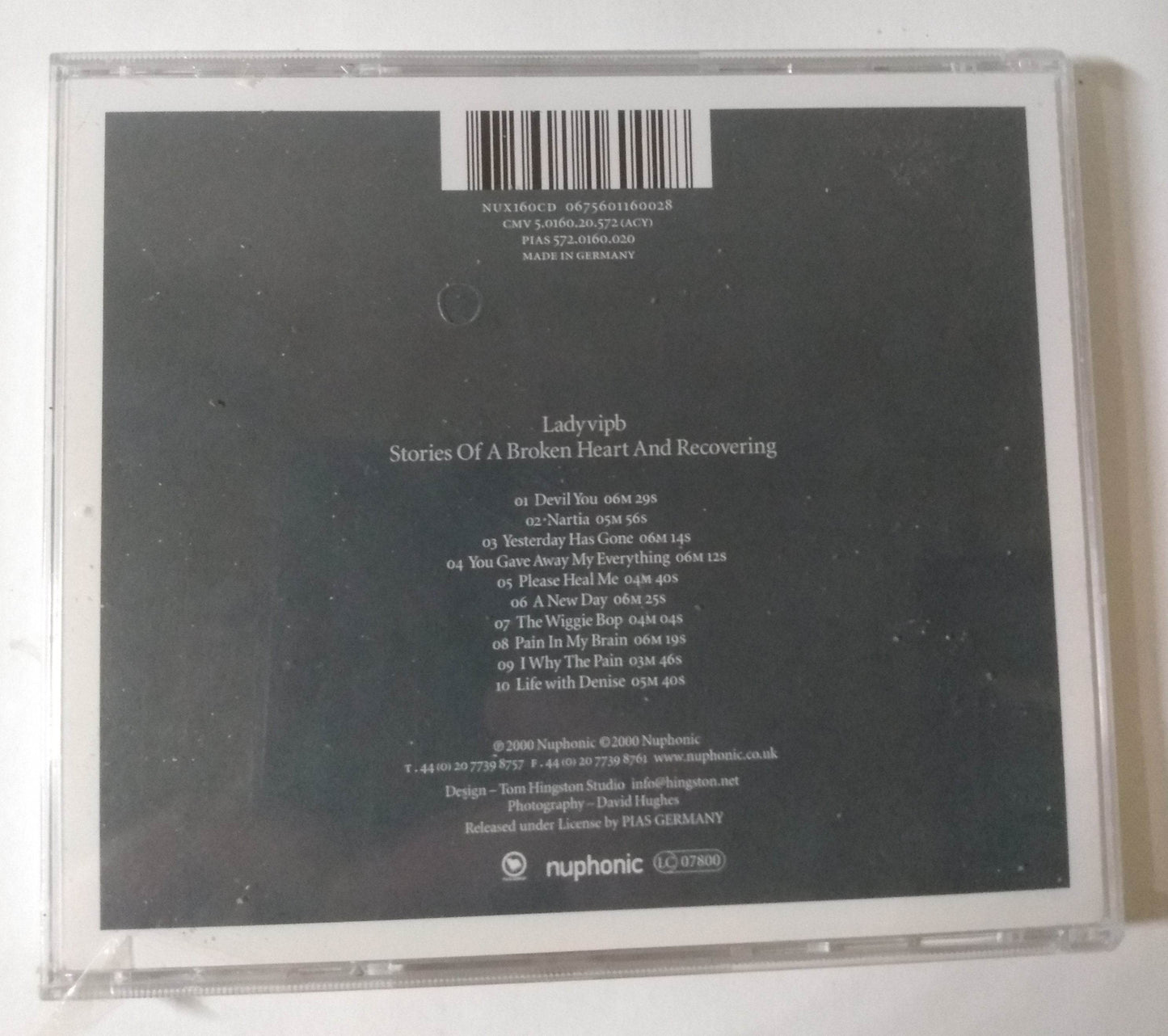 Ladyvipb Stories Of A Broken Heart And Recovering House Music CD 2000 - TulipStuff