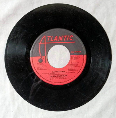 Laura Branigan Ti Amo / Satisfaction Synthpop 7" Vinyl 45 Canada 1984 - TulipStuff
