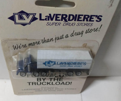 LaVerdiere's Super Drug Stores Mini Semi Tractor Trailer Truck 1980's - TulipStuff