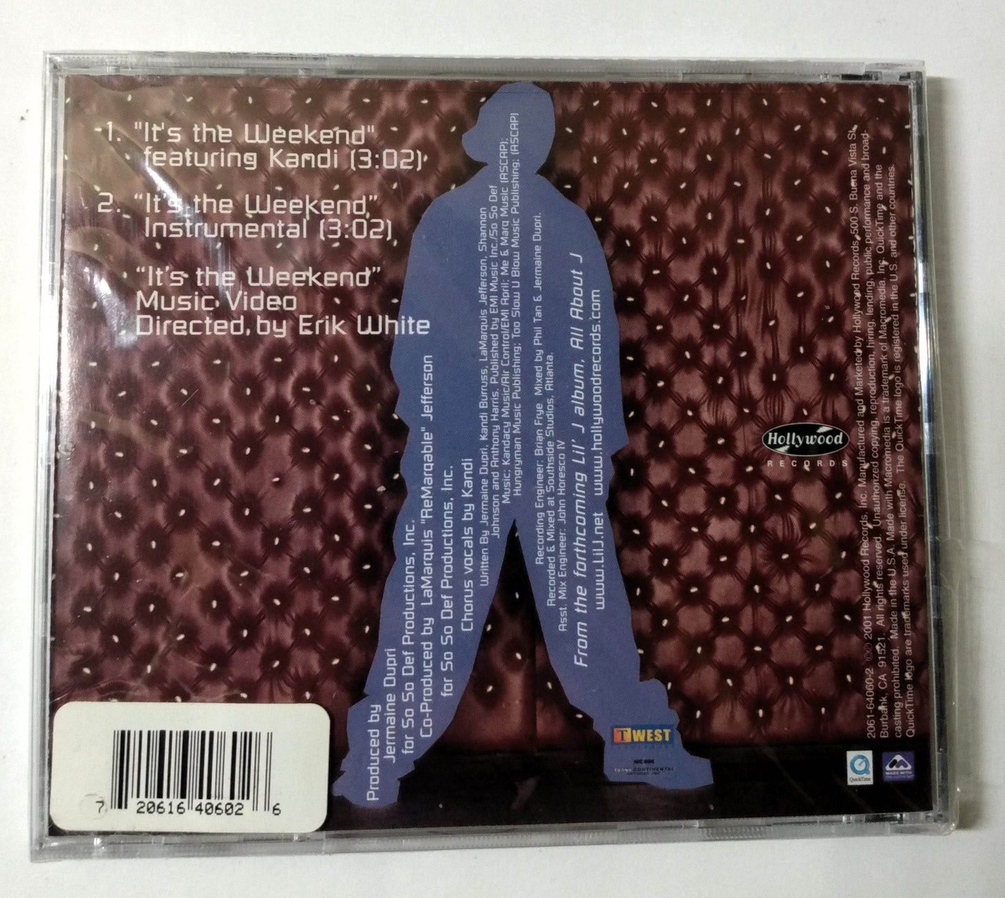 Lil' J It's The Weekend Hip Hop Limited Edition CD Single 2001 - TulipStuff