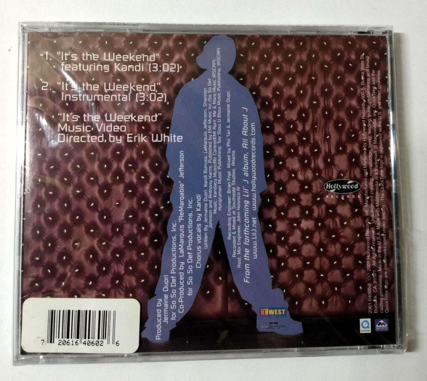 Lil' J It's The Weekend Hip Hop Limited Edition CD Single 2001 - TulipStuff