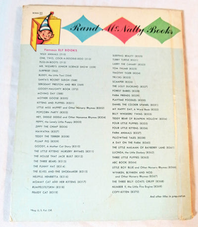 Little Boy Blue Nursery Rhymes Rand McNally Elf Book Hardcover 1956 - TulipStuff