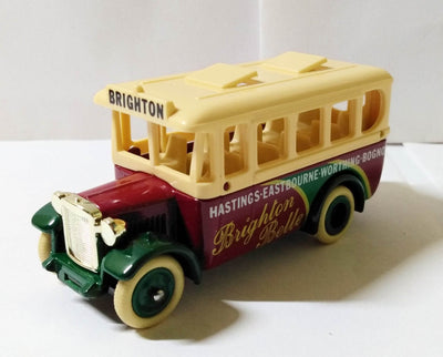 Lledo DG10 Brighton Belle 1935 Dennis Coach Bus Chrome Grille England - TulipStuff
