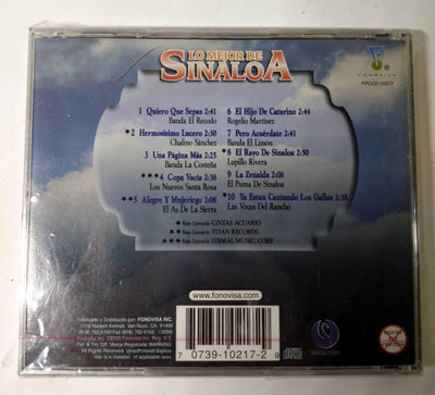 Lo Mejor De Sinaloa Mexican Banda Corrido Ranchera Album CD 2000 - TulipStuff