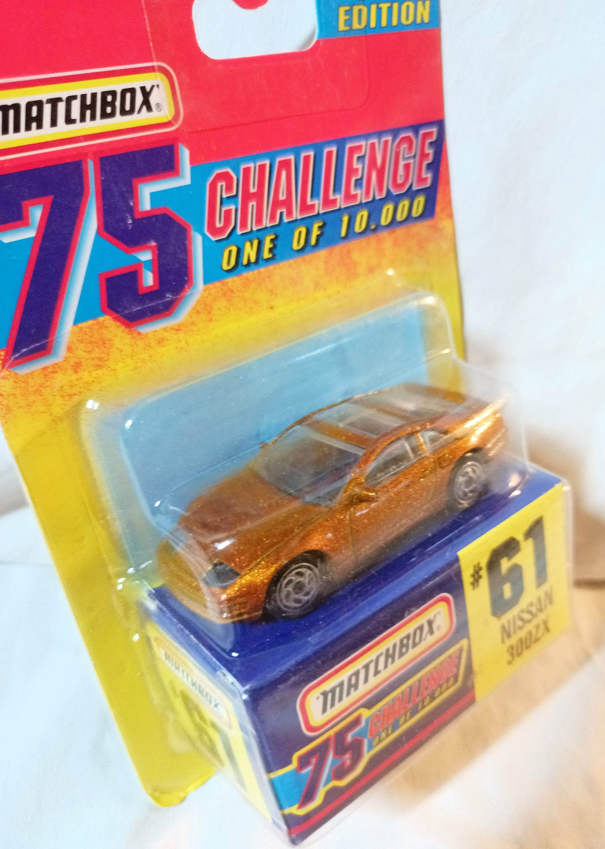 Matchbox 75 Challenge #61 Nissan 300ZX Gold Limited Edition 1997 - TulipStuff