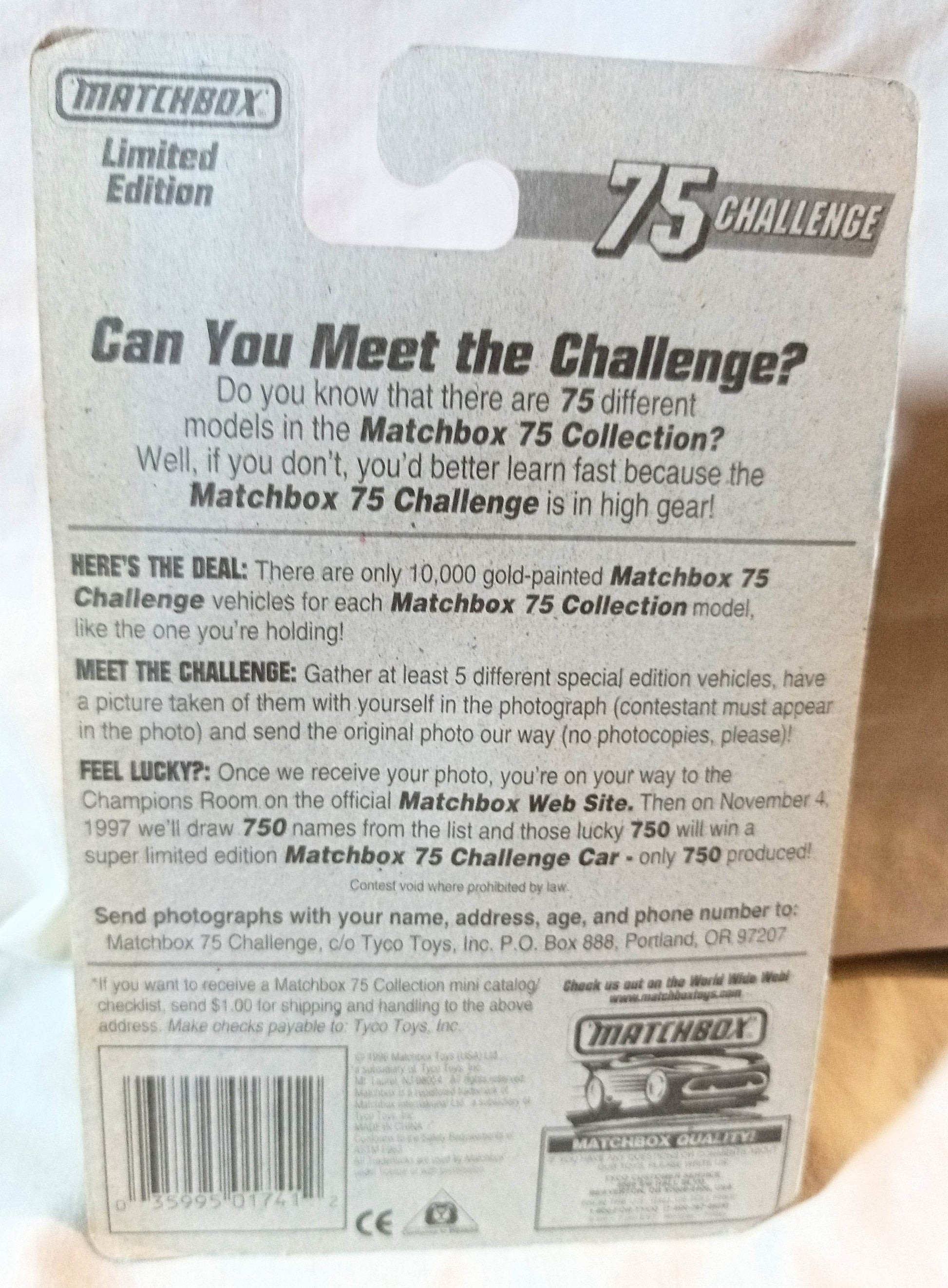 Matchbox 75 Challenge #61 Nissan 300ZX Gold Limited Edition 1997 - TulipStuff