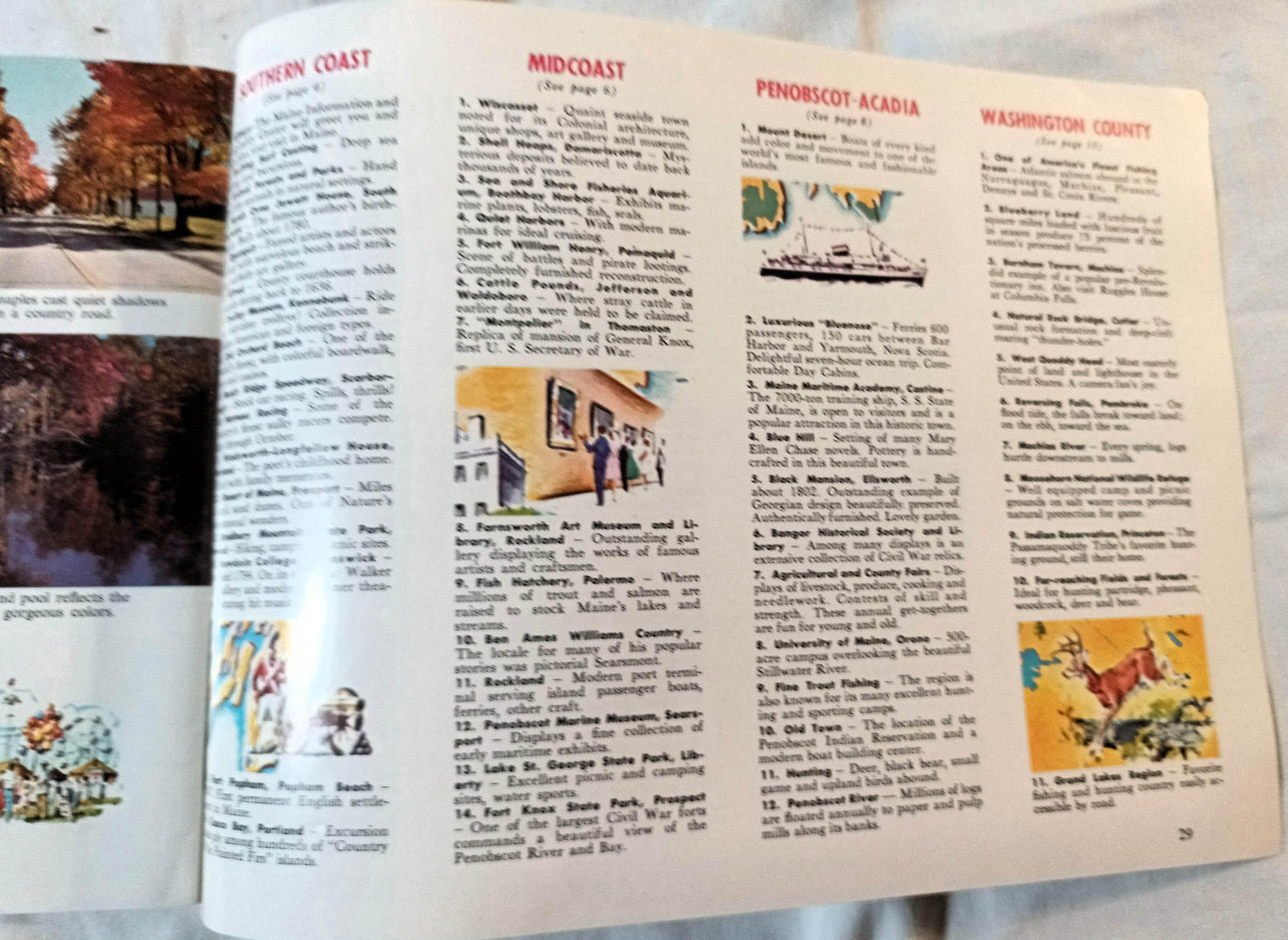 Maine The Year Round Vacationland Vacation Guide Booklet 1960's - TulipStuff