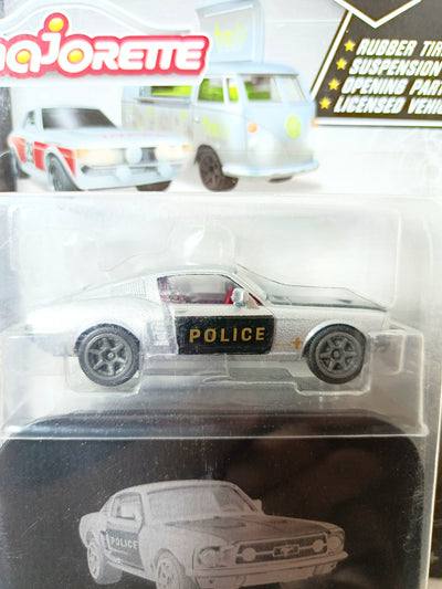 Majorette Vintage Deluxe Metal Series Ford Mustang Fastback Police 2021 - TulipStuff