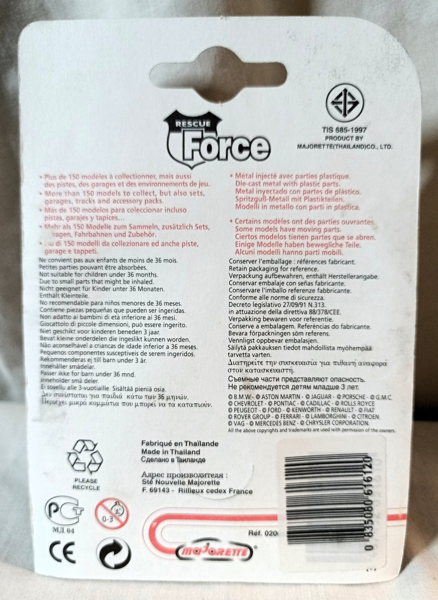 Majorette Rescue Force 251 283 Service Boom Utility Crane Truck 1999 - TulipStuff