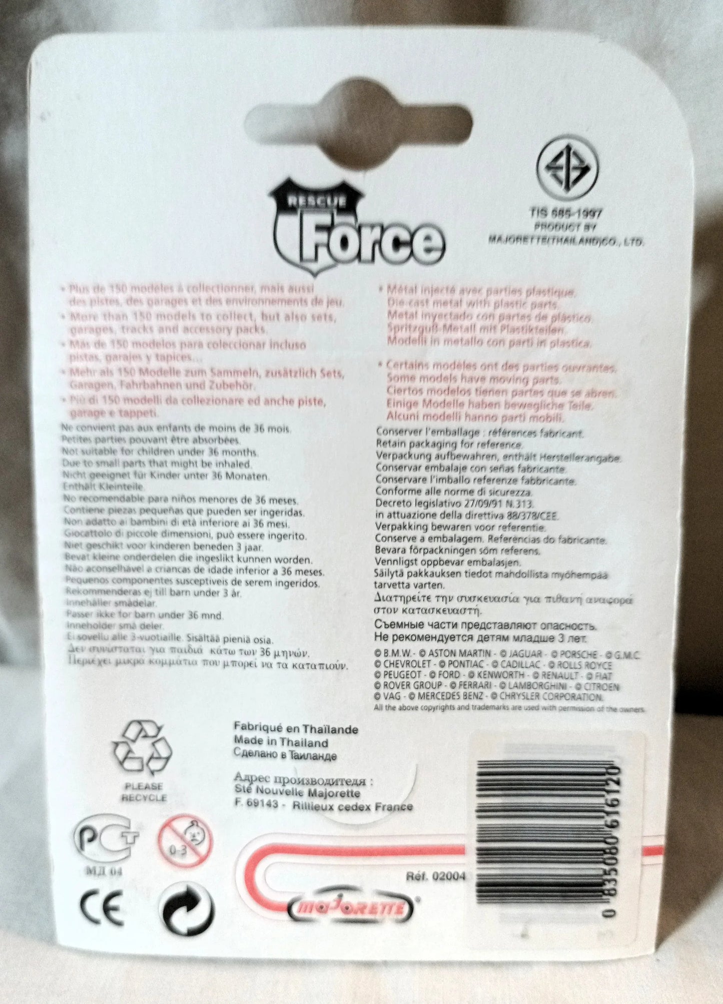 Majorette Rescue Force 270 Ford Econoline Ambulance 1998 - TulipStuff