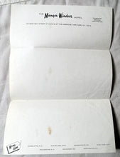 Load image into Gallery viewer, Manger Windsor Hotel 58th St 6th Ave New York City Stationary 1960's - TulipStuff