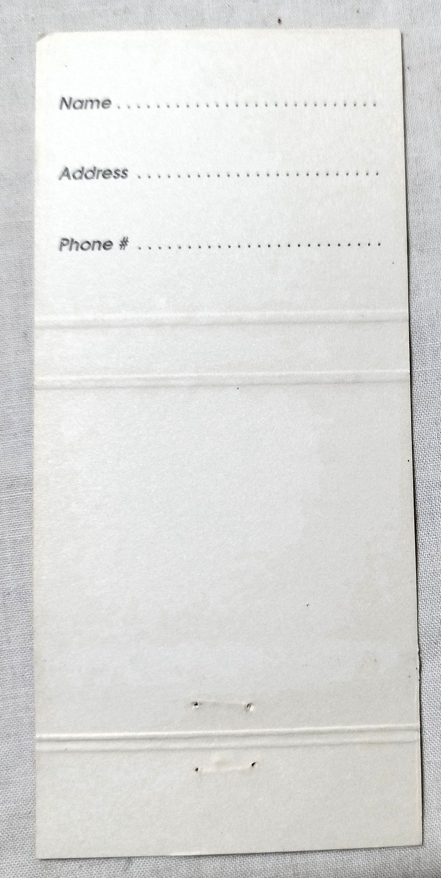 Mangos Restaurant Lounge Las Olas Ft Lauderdale Matchbook Cover 2000's - TulipStuff