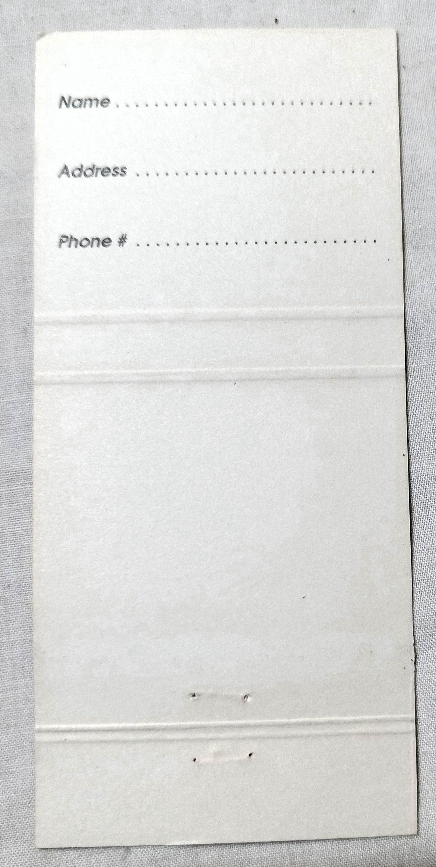 Mangos Restaurant Lounge Las Olas Ft Lauderdale Matchbook Cover 2000's - TulipStuff