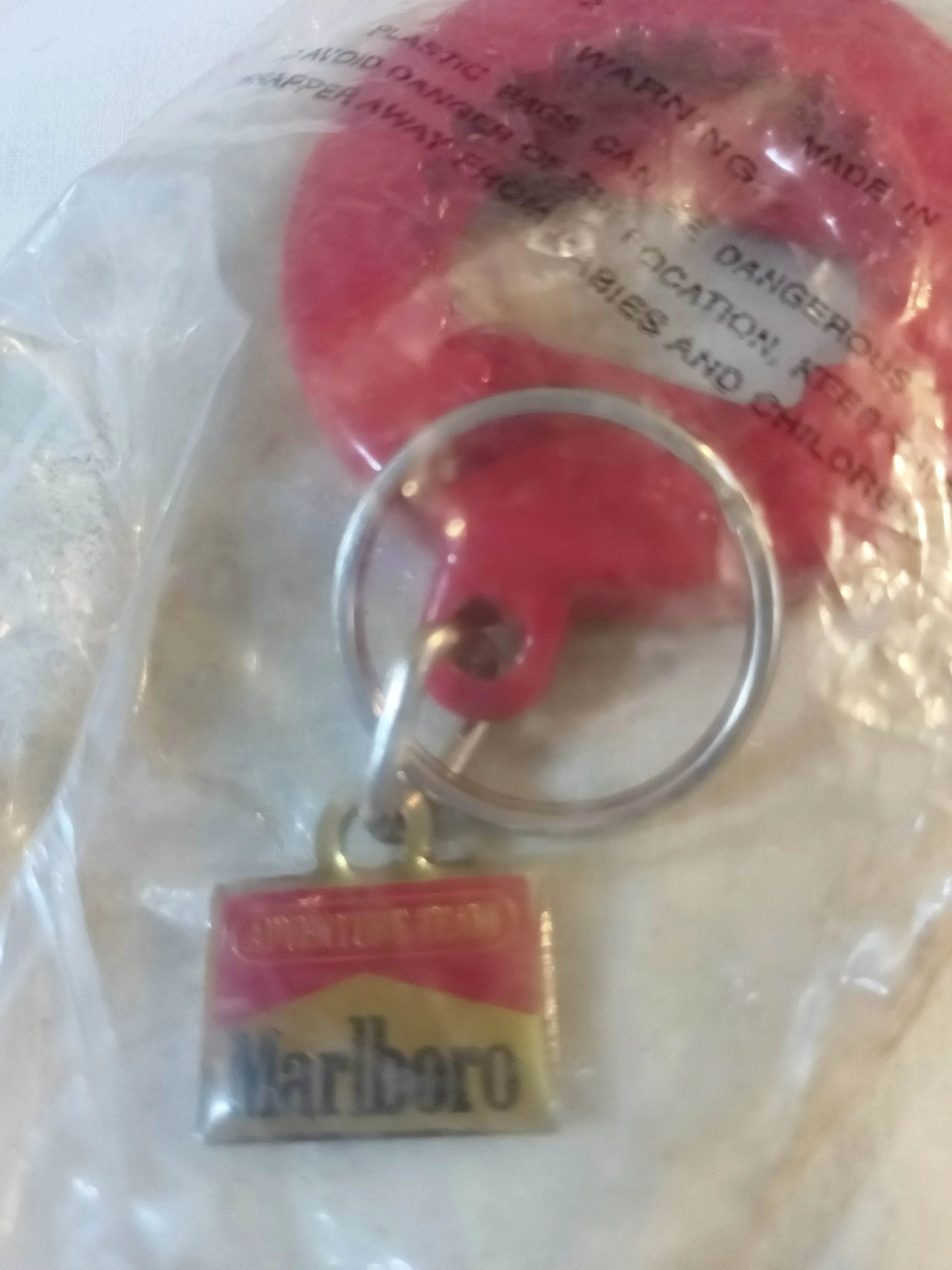 Marlboro Adventure Team Red Lizard Bottle Opener Key Ring 1990's Metal - TulipStuff