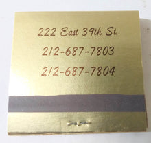 Load image into Gallery viewer, Marmalade Park Restaurant E 39th St Murray Hill NYC Matchbook 1990's - TulipStuff