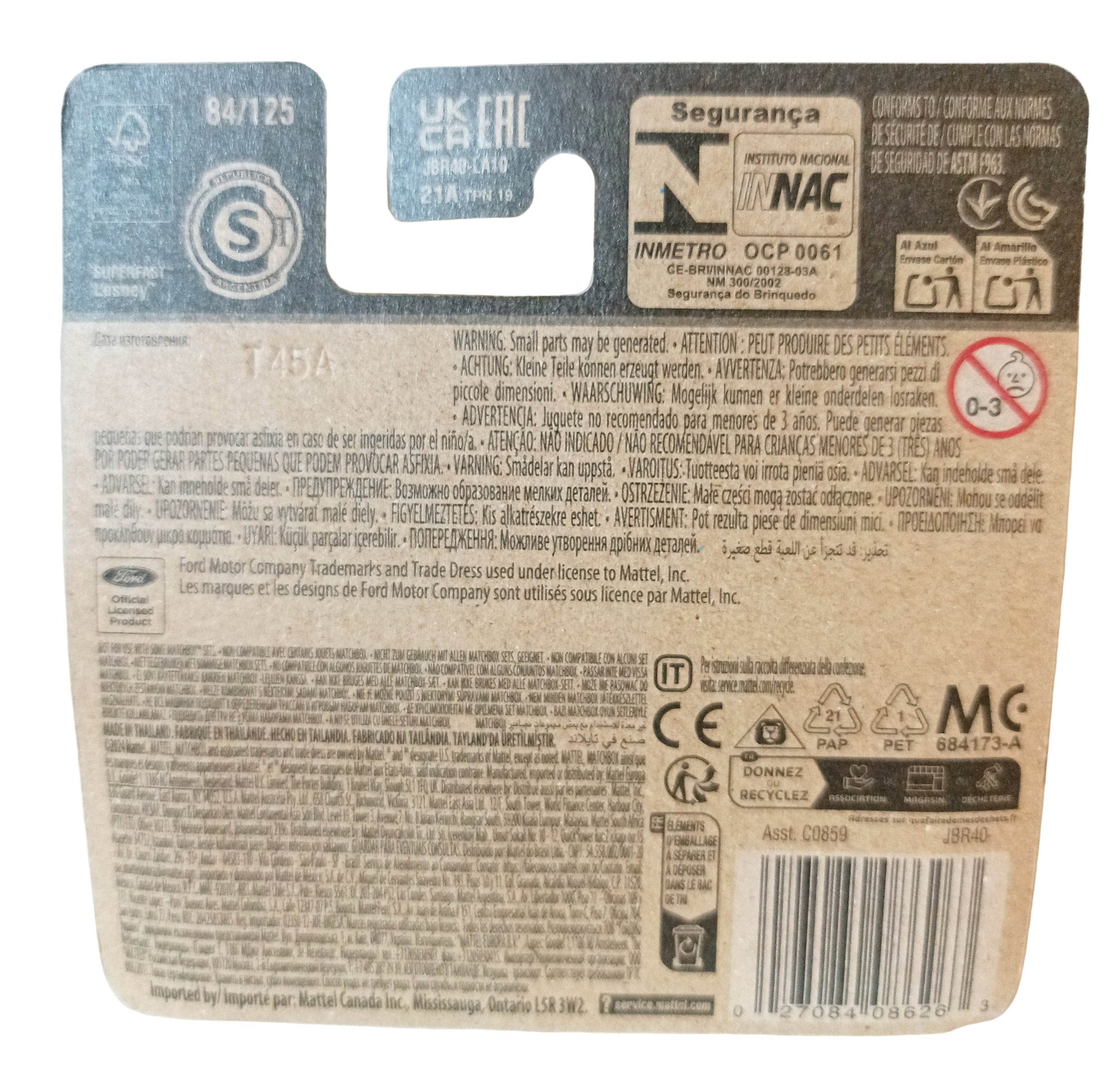 Matchbox 2025 MB84 - 1983 Ford Fiesta MK 2 International Short Card - TulipStuff