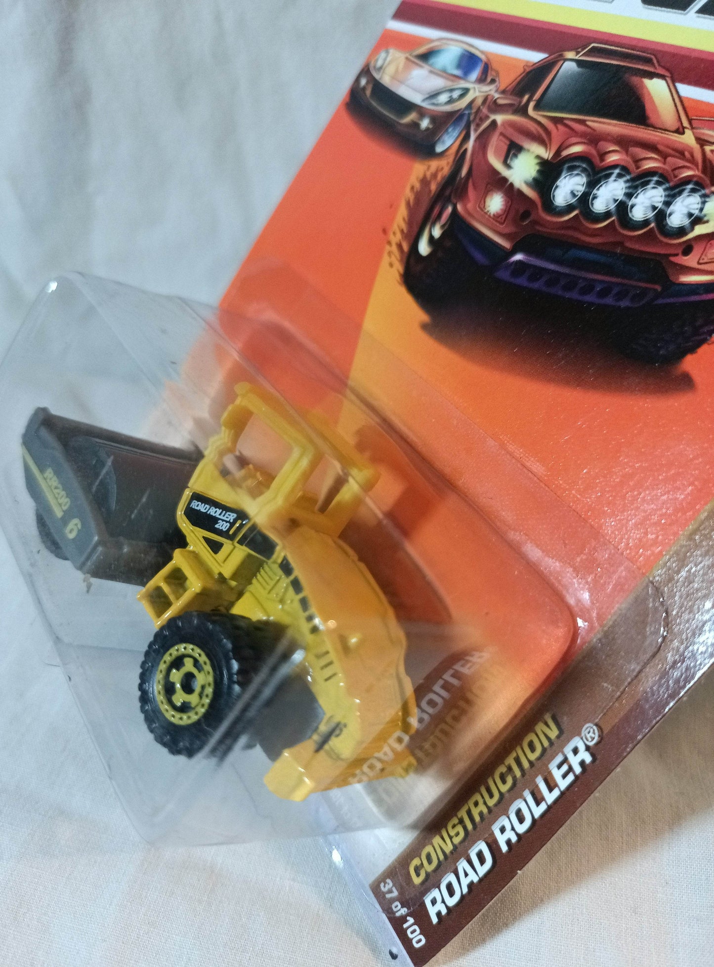 Matchbox #37 Road Roller Construction Series Yellow 2010 - TulipStuff
