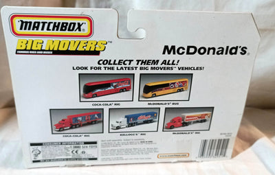 Matchbox Big Movers McDonald's MCL 102-EL3 Coach Bus 1999 - TulipStuff