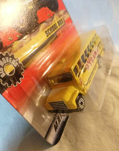 Matchbox #12 School Bus Oaklyn Middle PS33 Big Movers Series 1998 - TulipStuff