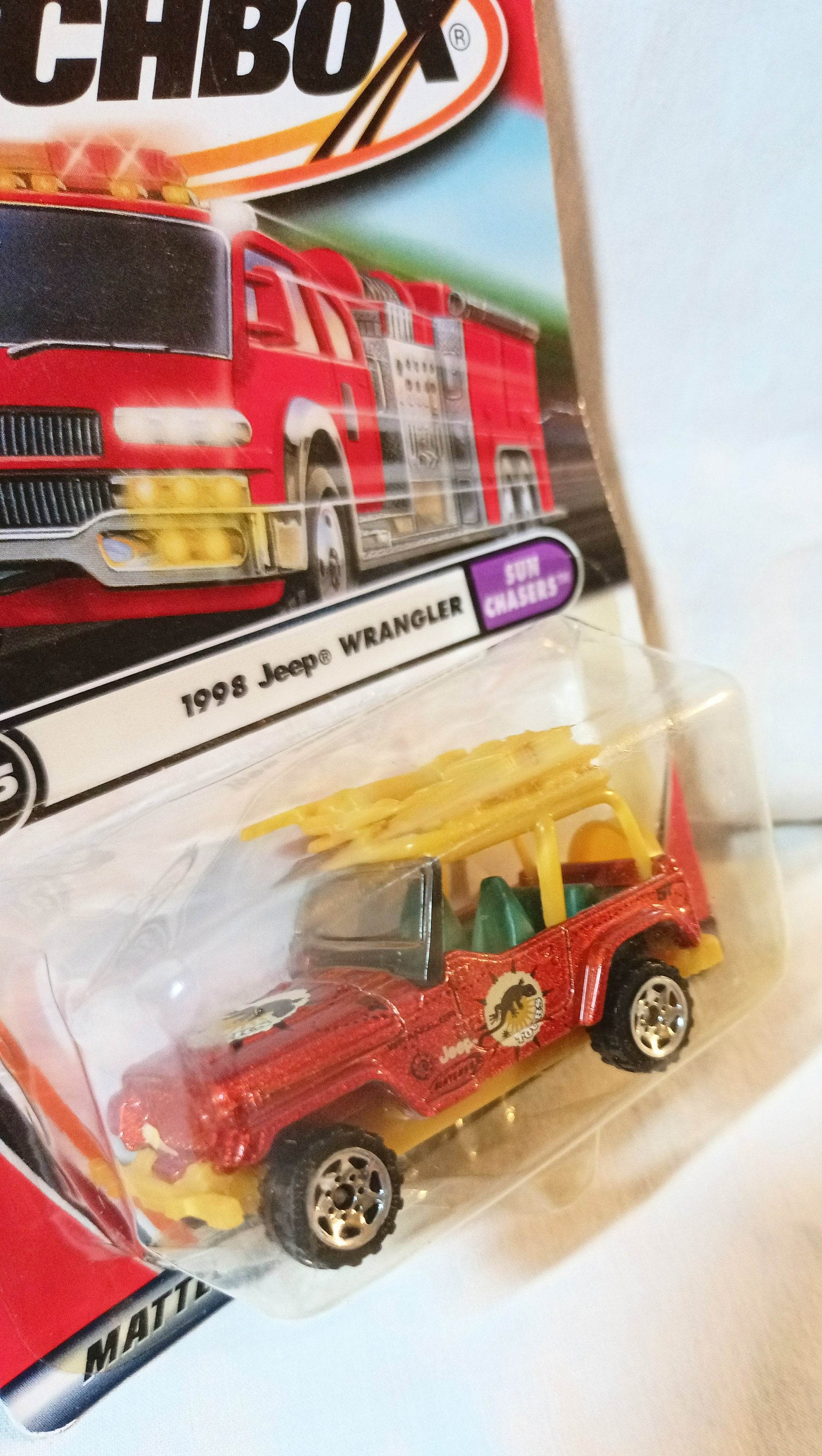 Matchbox 25 1998 Jeep Wrangler Sun Crashers - TulipStuff