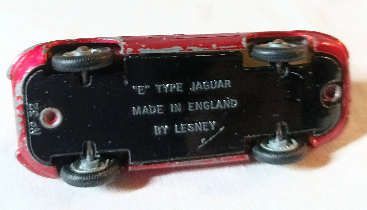 Lesney Matchbox 32 Jaguar XKE E-Type Sports Car England 1962 - TulipStuff