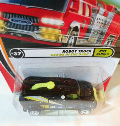 Matchbox #37 Robot Truck Nite Glow In Dark 50th Anniversary 2002 - TulipStuff