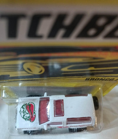 Matchbox #39 Ford Bronco II Luigi's Pizza Slices To Go Superfast 1997 - TulipStuff