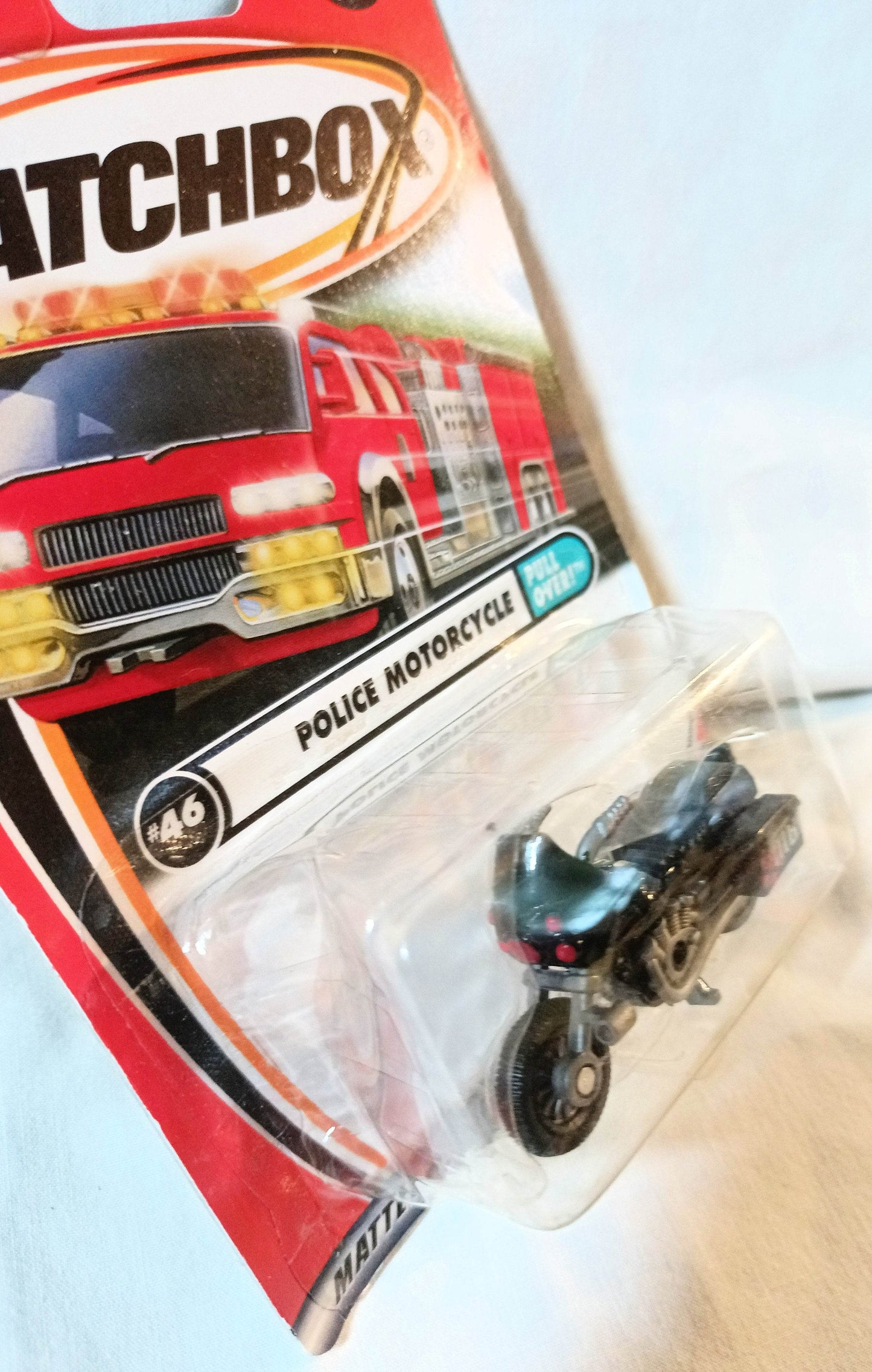 Matchbox 46 Pull Over Series! Police Motorcycle 2001 - TulipStuff