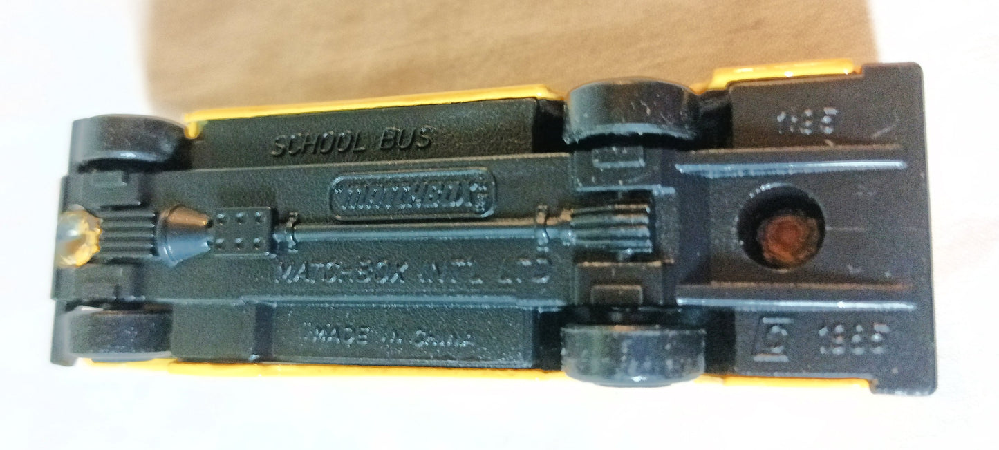 Matchbox #12 School Bus Carpenter High School 1996 - TulipStuff