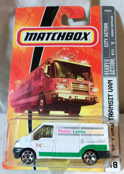 Matchbox 48 '07 Ford Transit Van Visitor Center City Action 2009 - TulipStuff