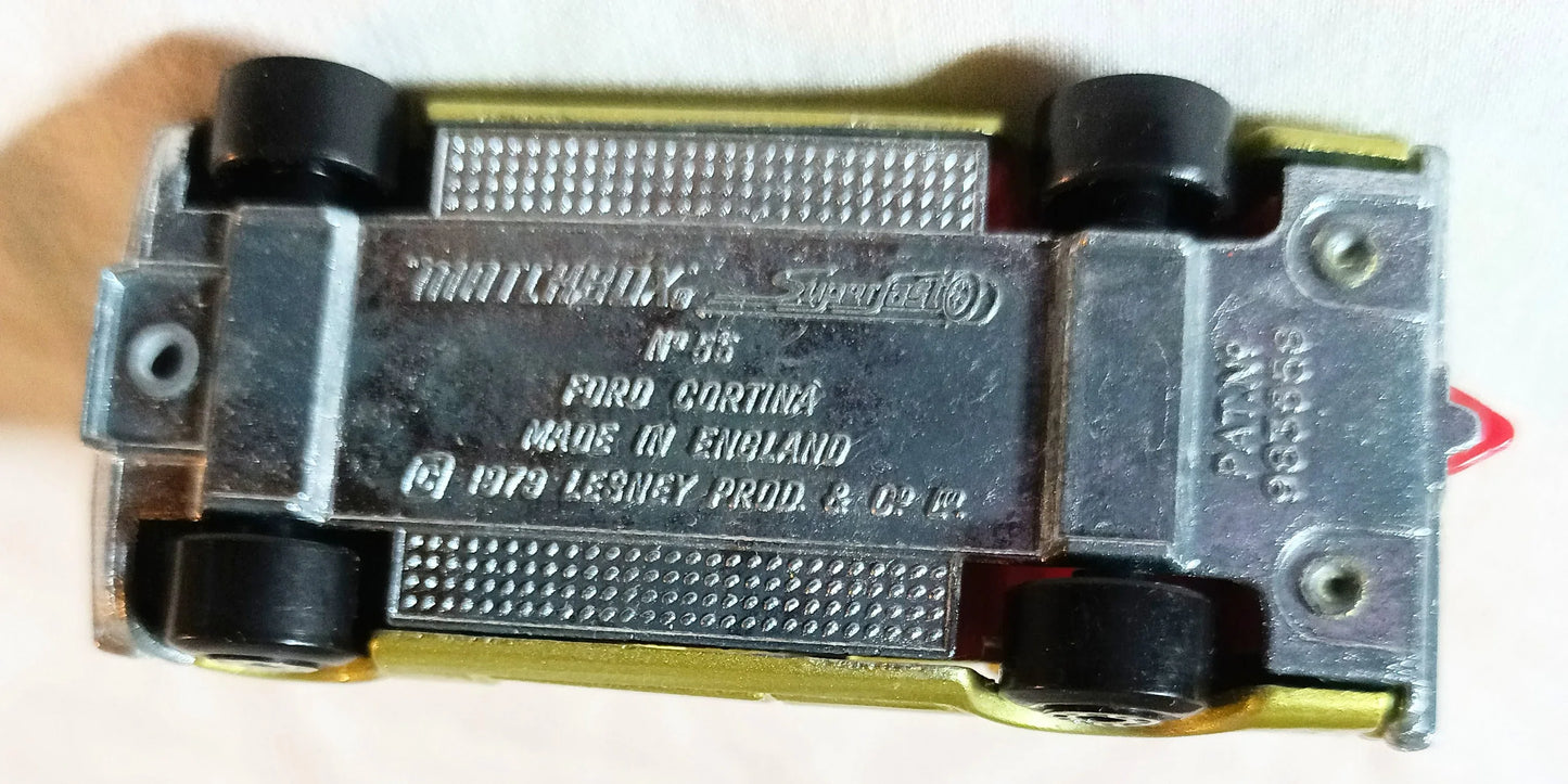 Lesney Matchbox 55 Ford Cortina Sedan Superfast England 1979 - TulipStuff