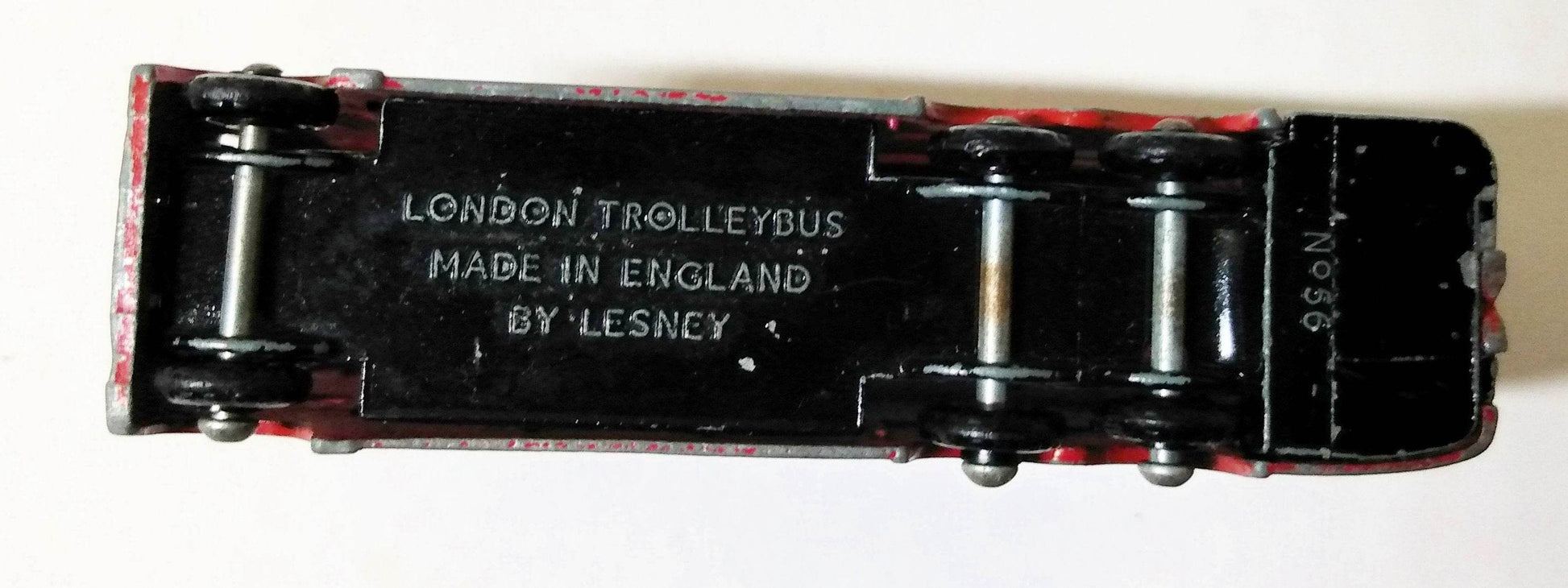 Lesney Matchbox 56 London Trolley Bus Peardrax England 1958 bpw - TulipStuff