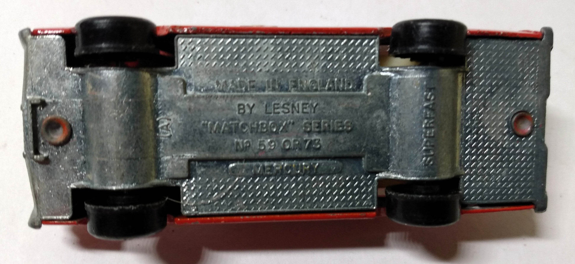 Lesney Matchbox 59 Mercury Parklane Fire Chief Car Superfast 1971 - TulipStuff
