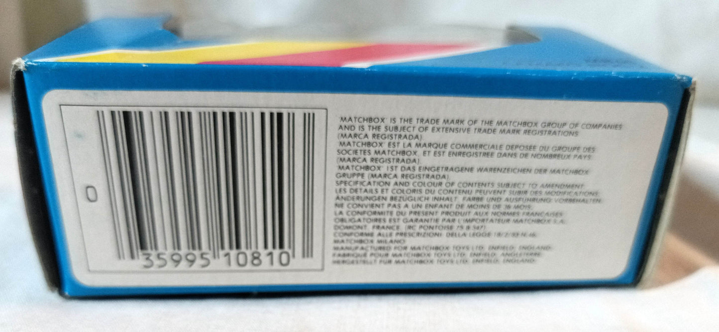 Matchbox MB68 Camaro Iroc-Z Chevrolet Blue Macau Box 1987 - TulipStuff