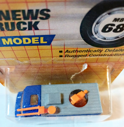 Matchbox 68 TV News Truck MBTV Mobile One Macau 1987 - TulipStuff