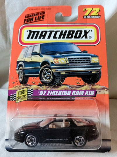 Matchbox 72 '97 Firebird Ram Air Pontiac Street Cruisers 1998 - TulipStuff