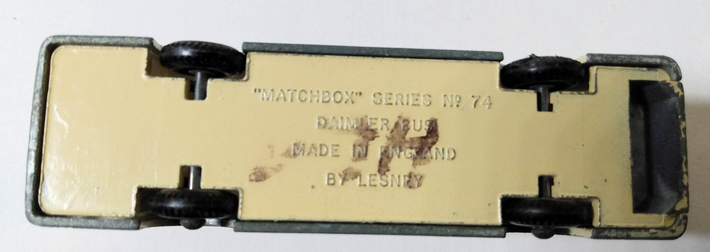 Lesney Matchbox 74 Daimler Fleetline London Bus Esso England 1966 - TulipStuff