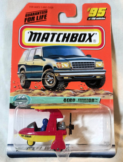 Matchbox #95 Mountain Cruisers Aero Junior Airplane 1999 - TulipStuff