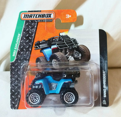 Matchbox 2015 MB95 - Sand Shredder 4x4 ATV International Short Card - TulipStuff