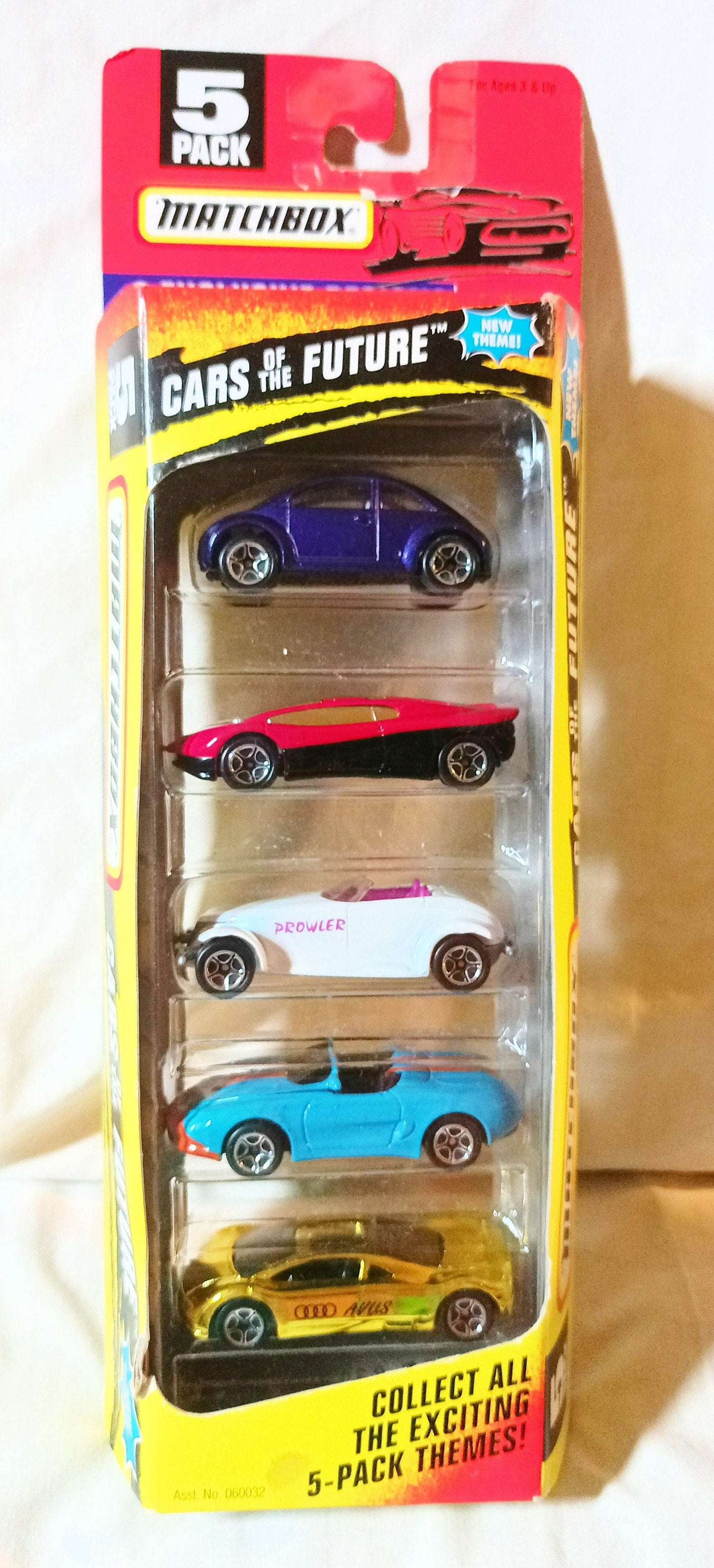 Matchbox Cars Of The Future 5-Pack 1997 VW Avus Prowler Mustang Streak - TulipStuff