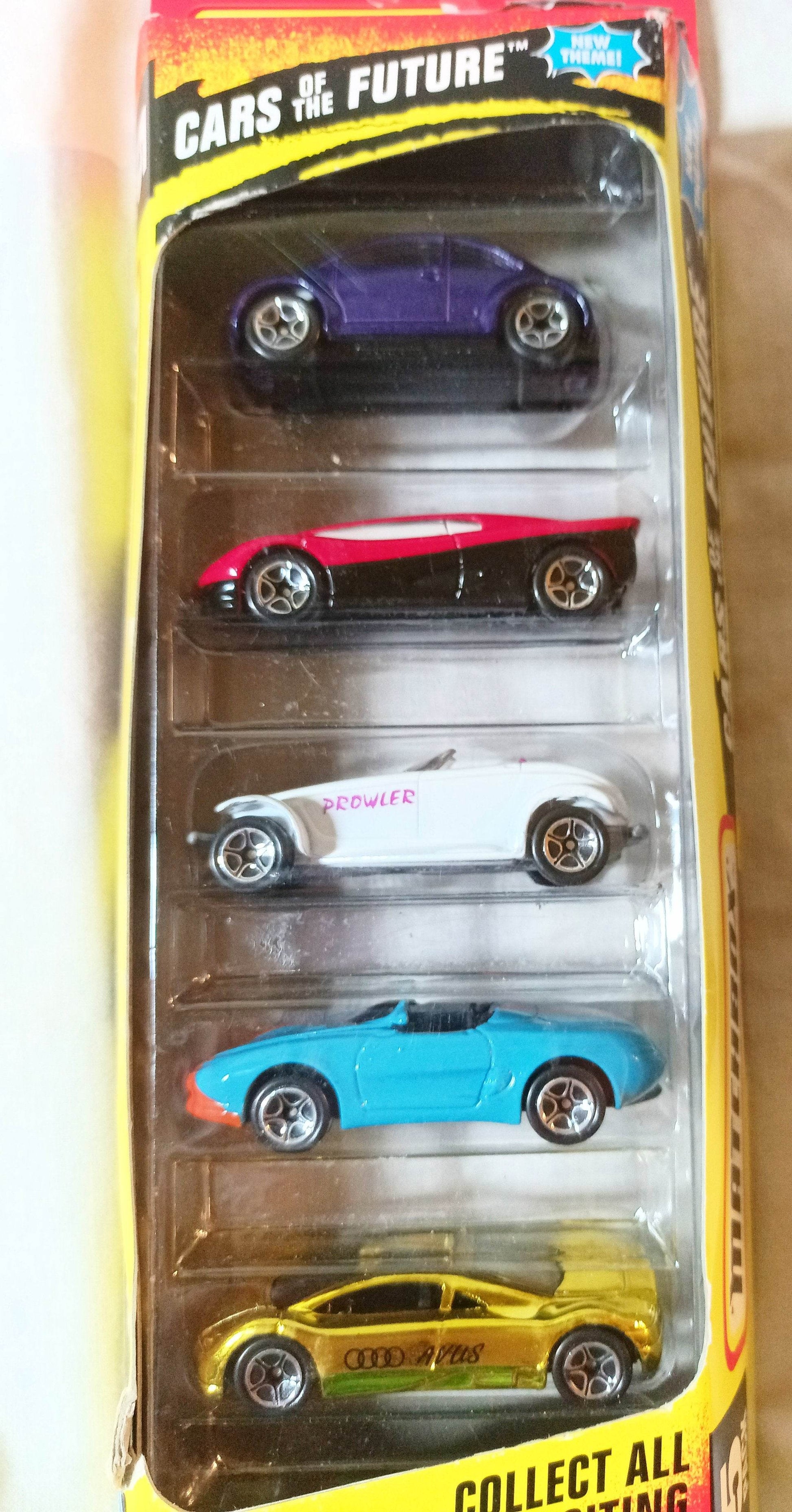 Matchbox Cars Of The Future 5-Pack 1997 VW Avus Prowler Mustang Streak - TulipStuff