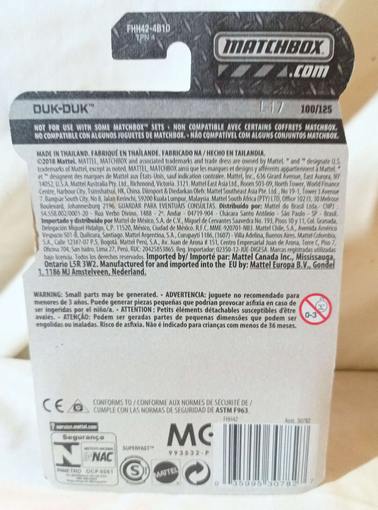 Matchbox #100 Duk Duk Bay Tours Amphibious Bus MBX Service 2018 - TulipStuff