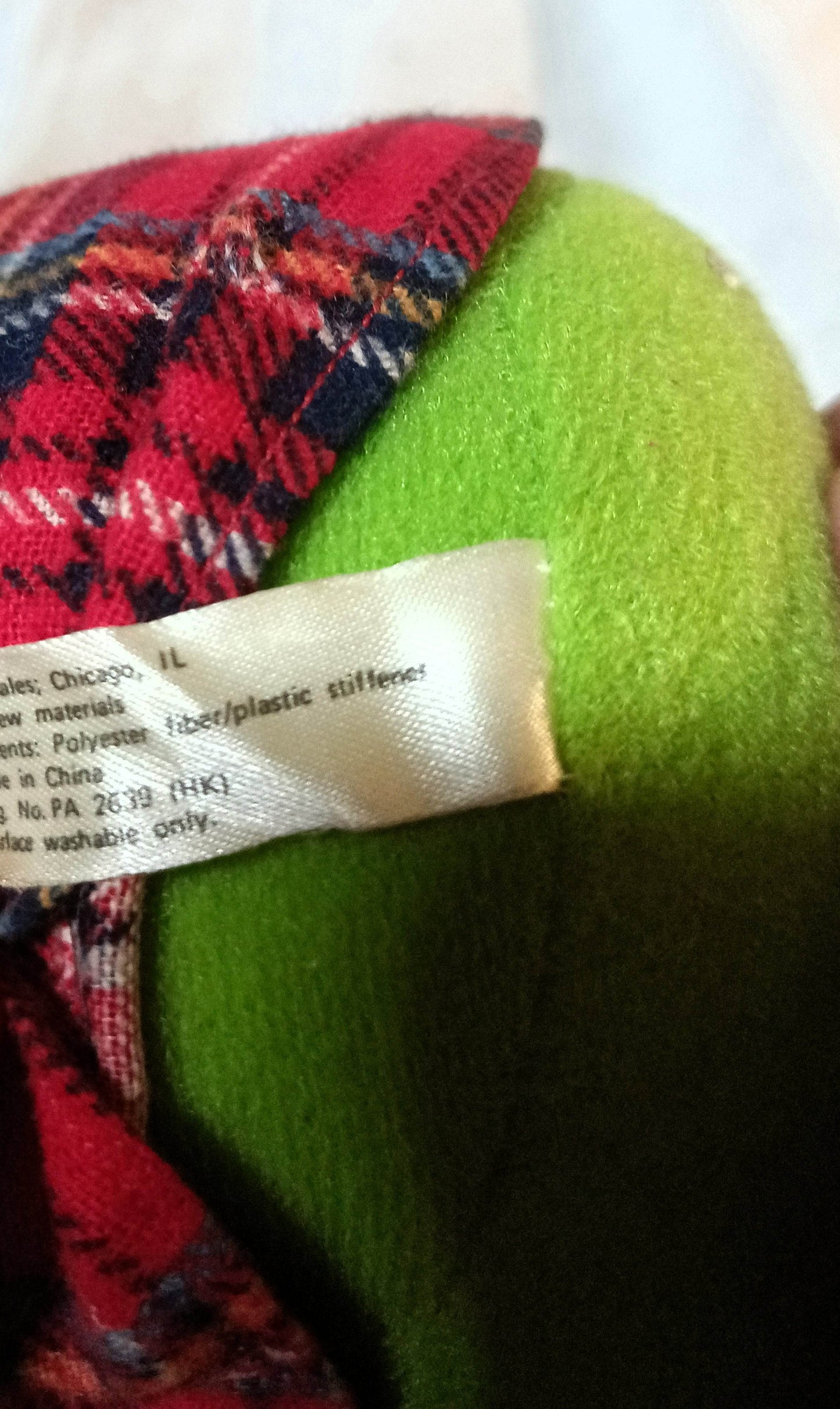 McDonald's Jim Henson Baby Kermit Frog Muppets Stuffed Plush Toy 1988 - TulipStuff