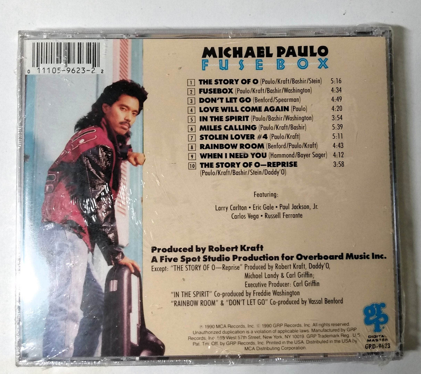 Michael Paulo Fusebox Jazz Funk Saxophone Album CD GRP 1990 - TulipStuff