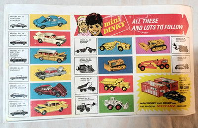 Mini Dinky Toys Leaflet Set 1990s Litho Reprints Of 1968 Intro Flyer Ad - TulipStuff