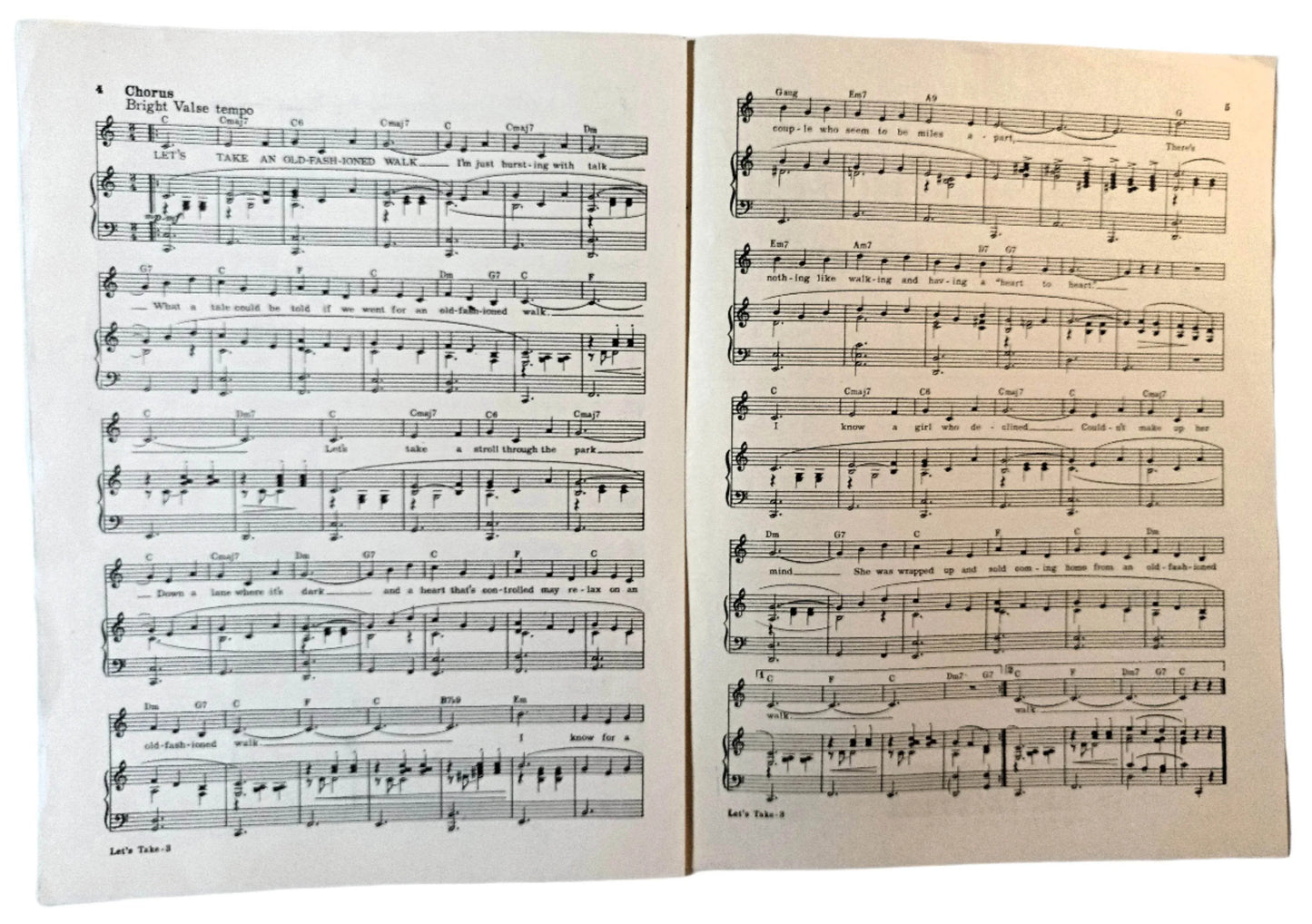 Lets Take An Old-Fashioned Walk Miss Liberty Sheet Music I.Berlin 1949 - TulipStuff