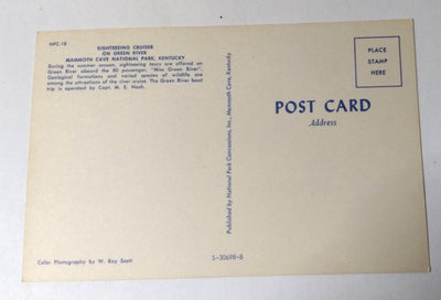 Miss Green River Sightseeing Cruiser Mammoth Cave Kentucky 1960's Postcard - TulipStuff